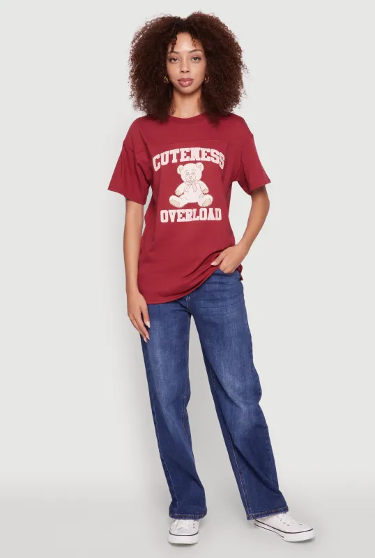 Almost Famous Rhinestone Graphic T-Shirt sold by Rainbow