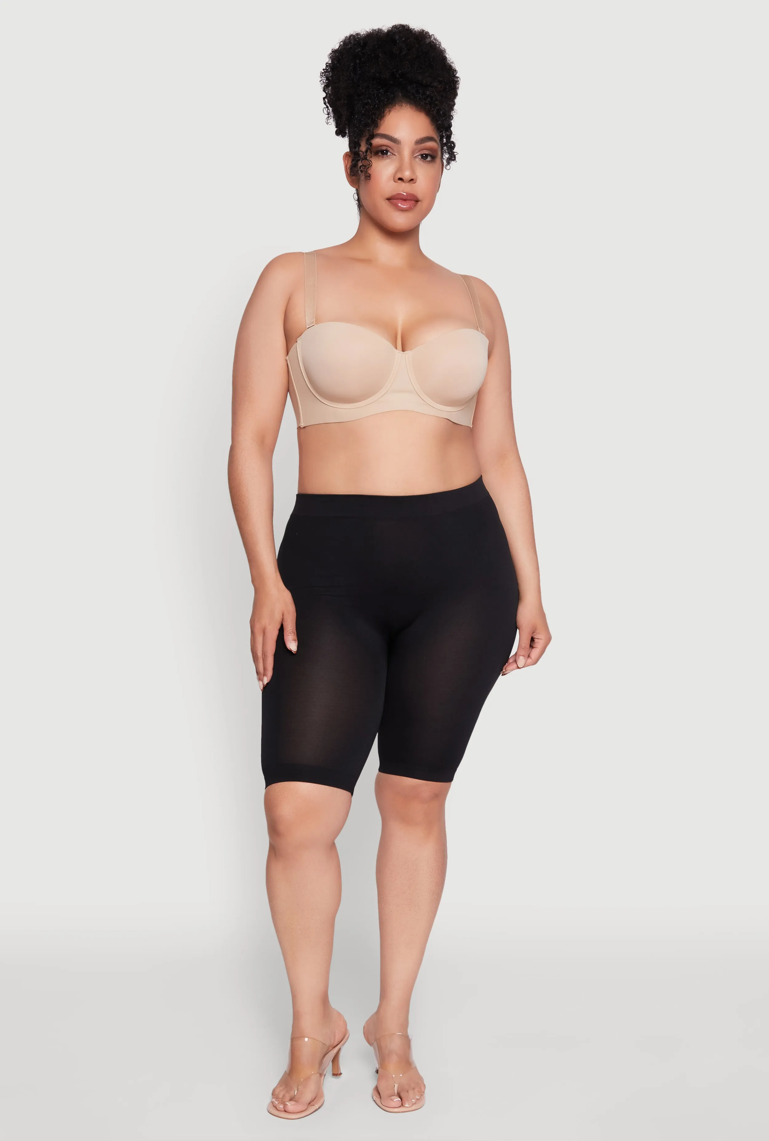 Plus Size Padded Push-Up Balconette Bra | Convertible to Strapless sold by Rainbow product image thumbnail 3