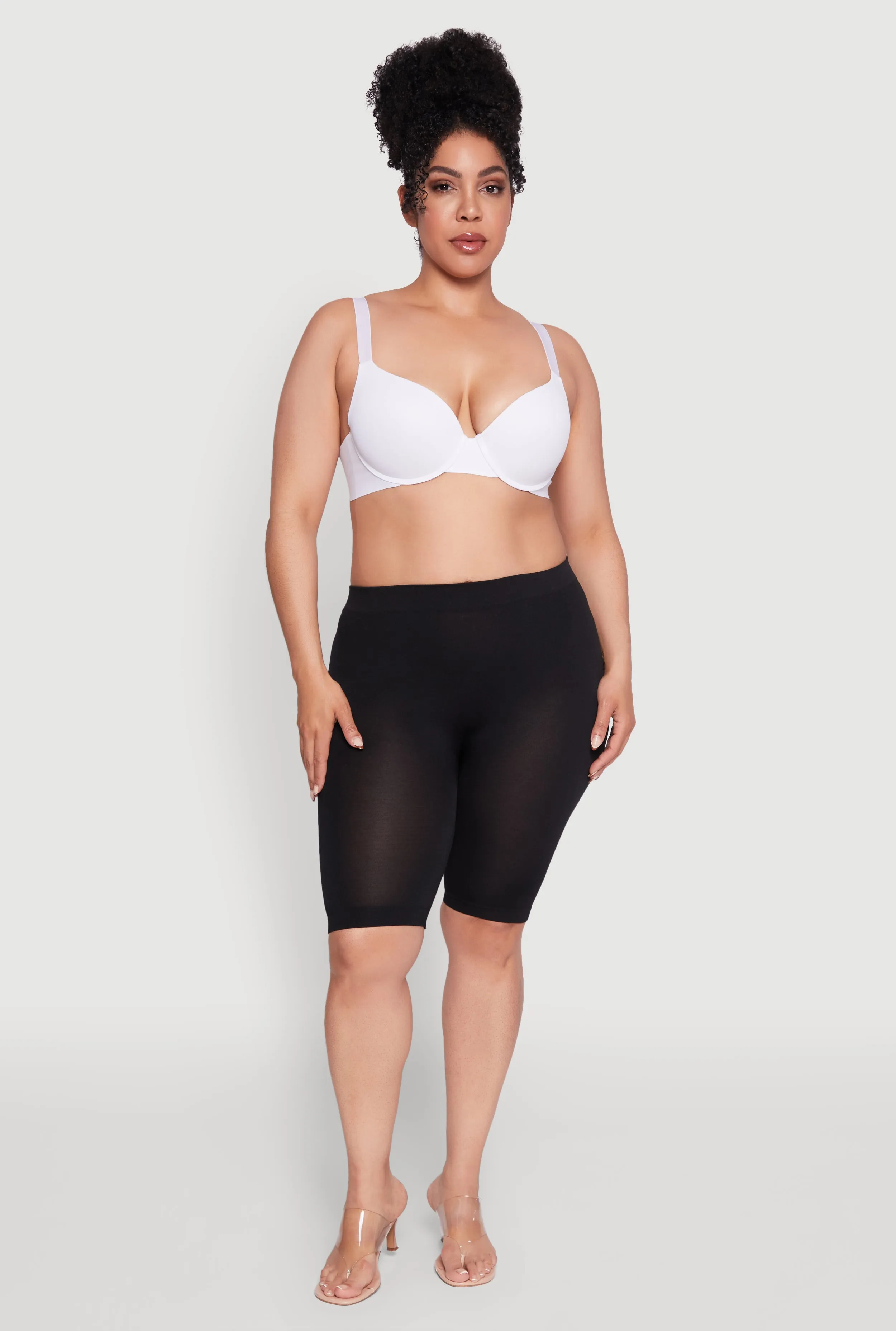 Plus Size Seamless Padded Push Up Plunge Bra sold by Rainbow product image thumbnail 3