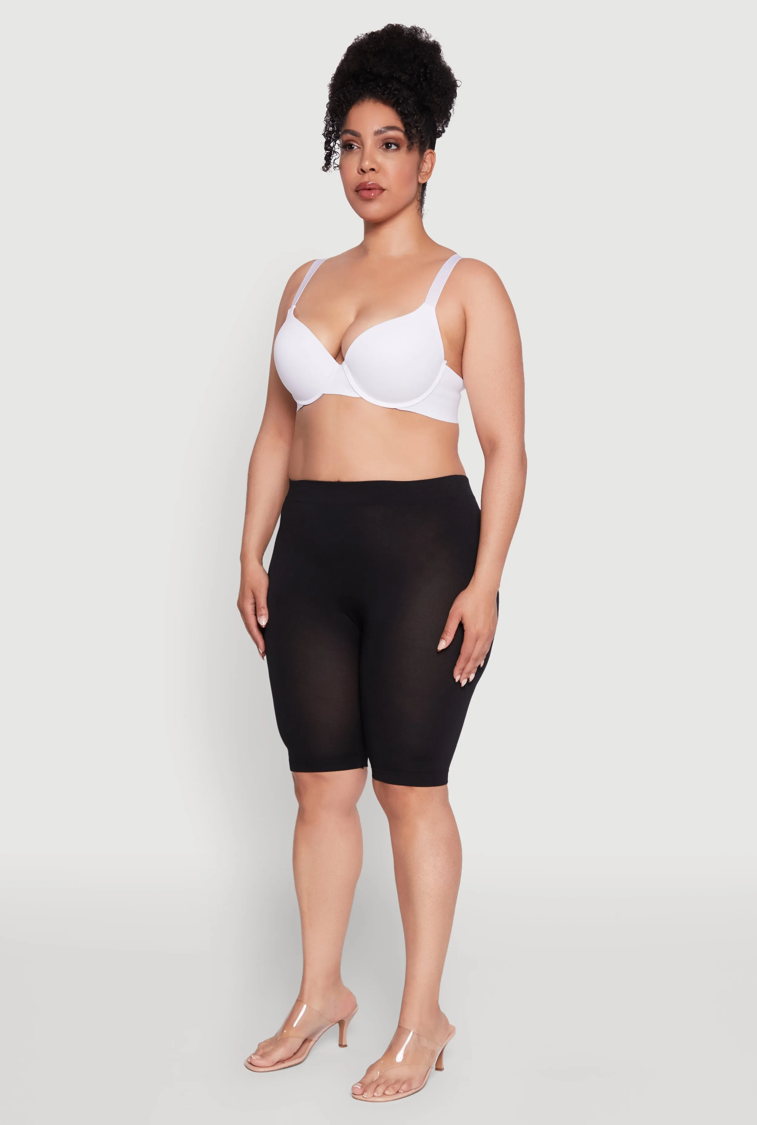 Plus Size Seamless Padded Push Up Plunge Bra sold by Rainbow product image thumbnail 5