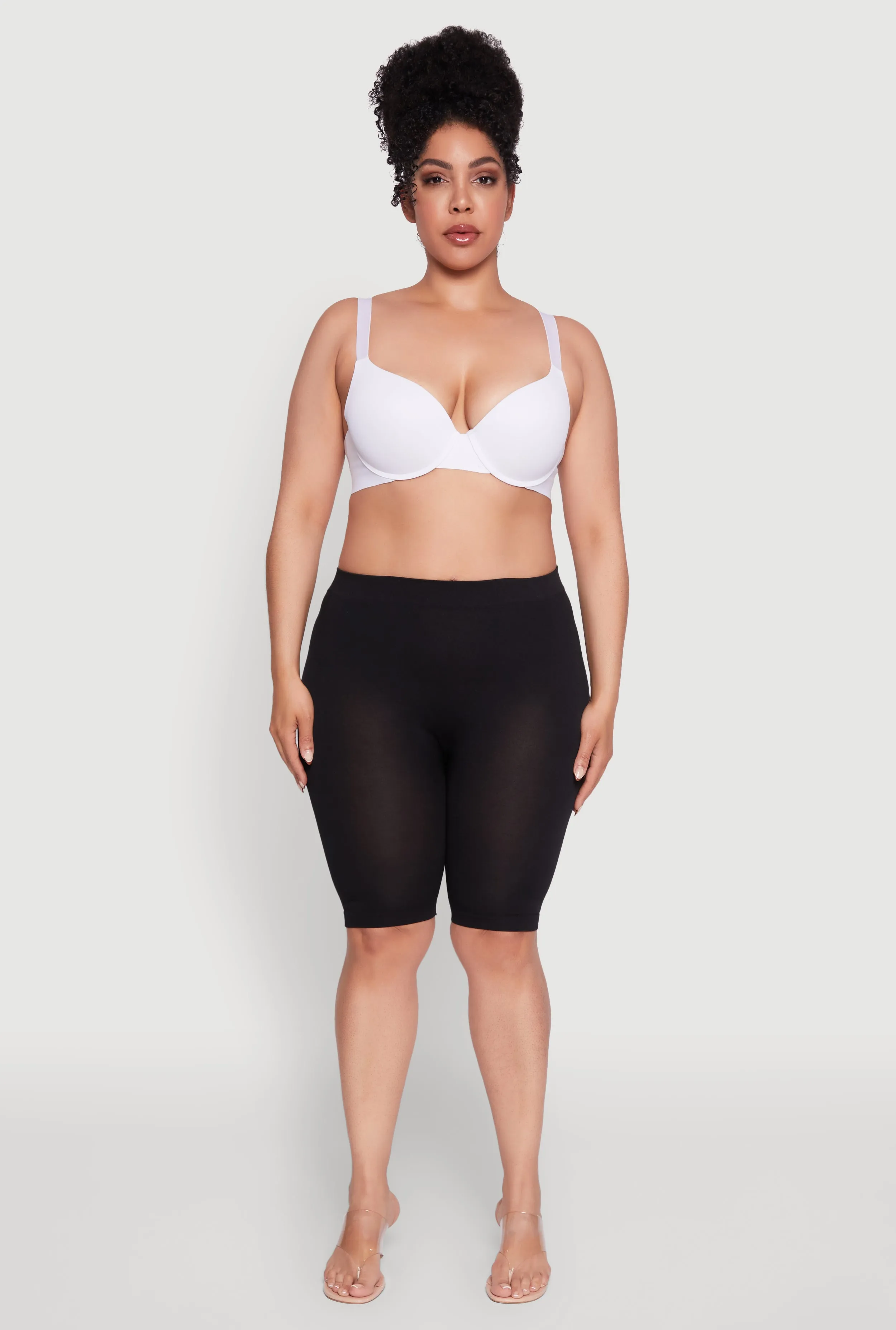 Plus Size Seamless Padded Push Up Plunge Bra sold by Rainbow product image thumbnail 2