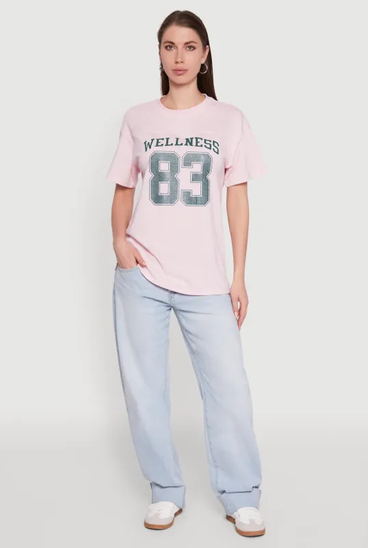 Almost Famous Rhinestone Graphic T-Shirt sold by Rainbow