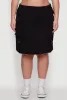 Plus Size Nylon Pull On Utility Skirt with Elastic Waist sold by Rainbow