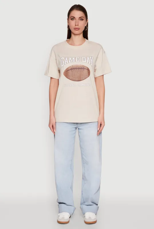 Almost Famous Rhinestone Graphic T-Shirt sold by Rainbow