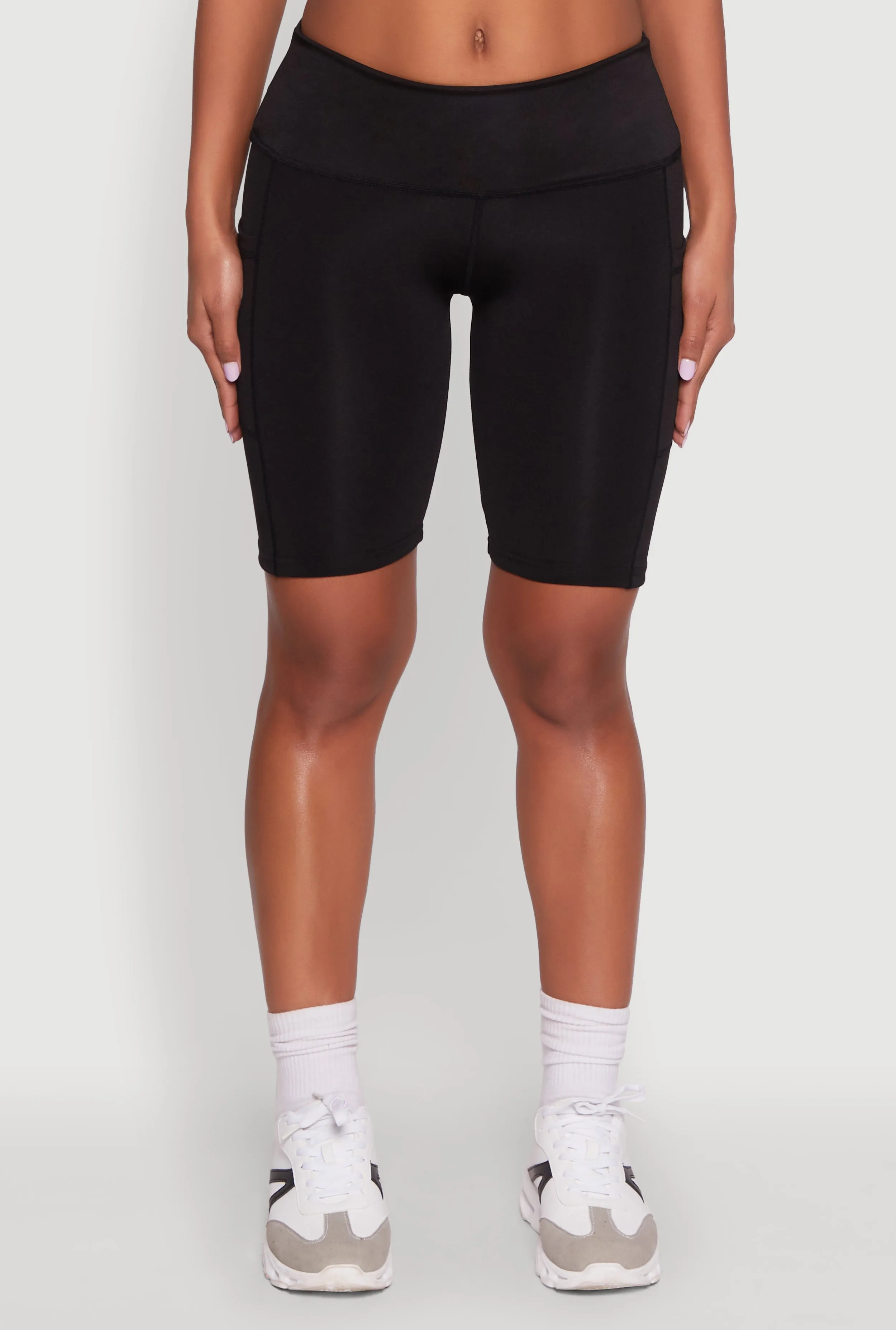 Stylish Bike Shorts with Tummy Tucker and Side Pockets sold by Rainbow product image thumbnail 5