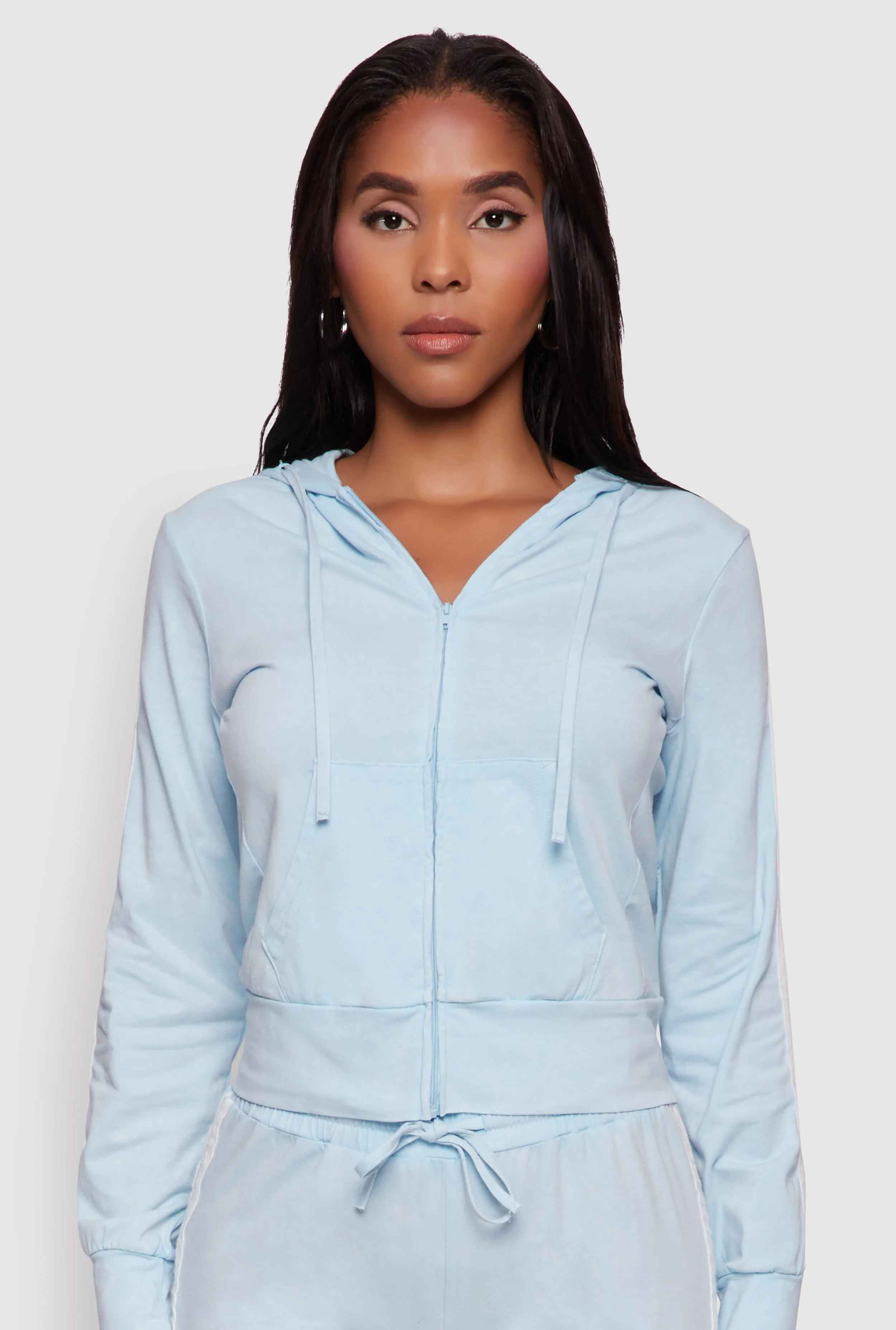 Daisy Mineral Wash Varsity Stripe Hooded Sweatshirt sold by Rainbow