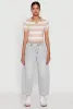Iris Striped Crop Polo Shirt sold by Rainbow