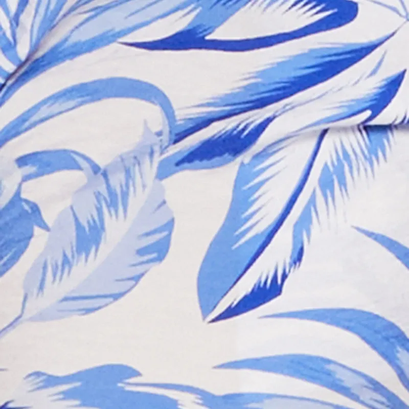 Plus Size Trendy High Waisted Leaf Print Shorts sold by Rainbow product image thumbnail 4