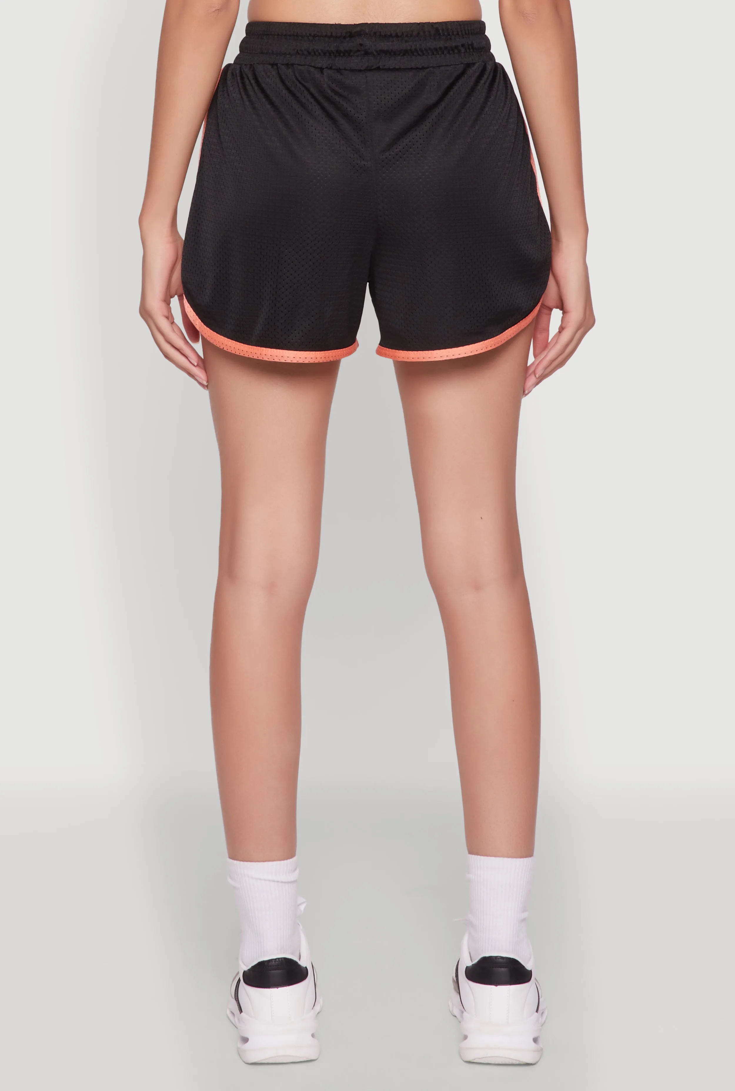 Trendy Jersey Mesh High Waisted Dolphin Shorts sold by Rainbow product image thumbnail 5