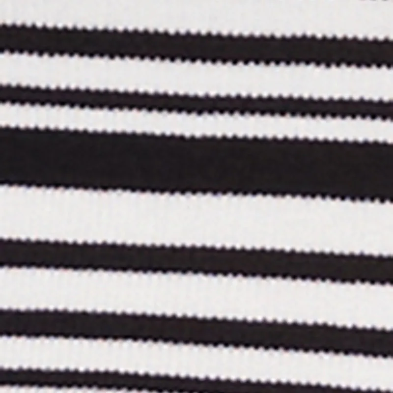 Plus Size Daisy Striped Cropped Polo Shirt sold by Rainbow product image thumbnail 4