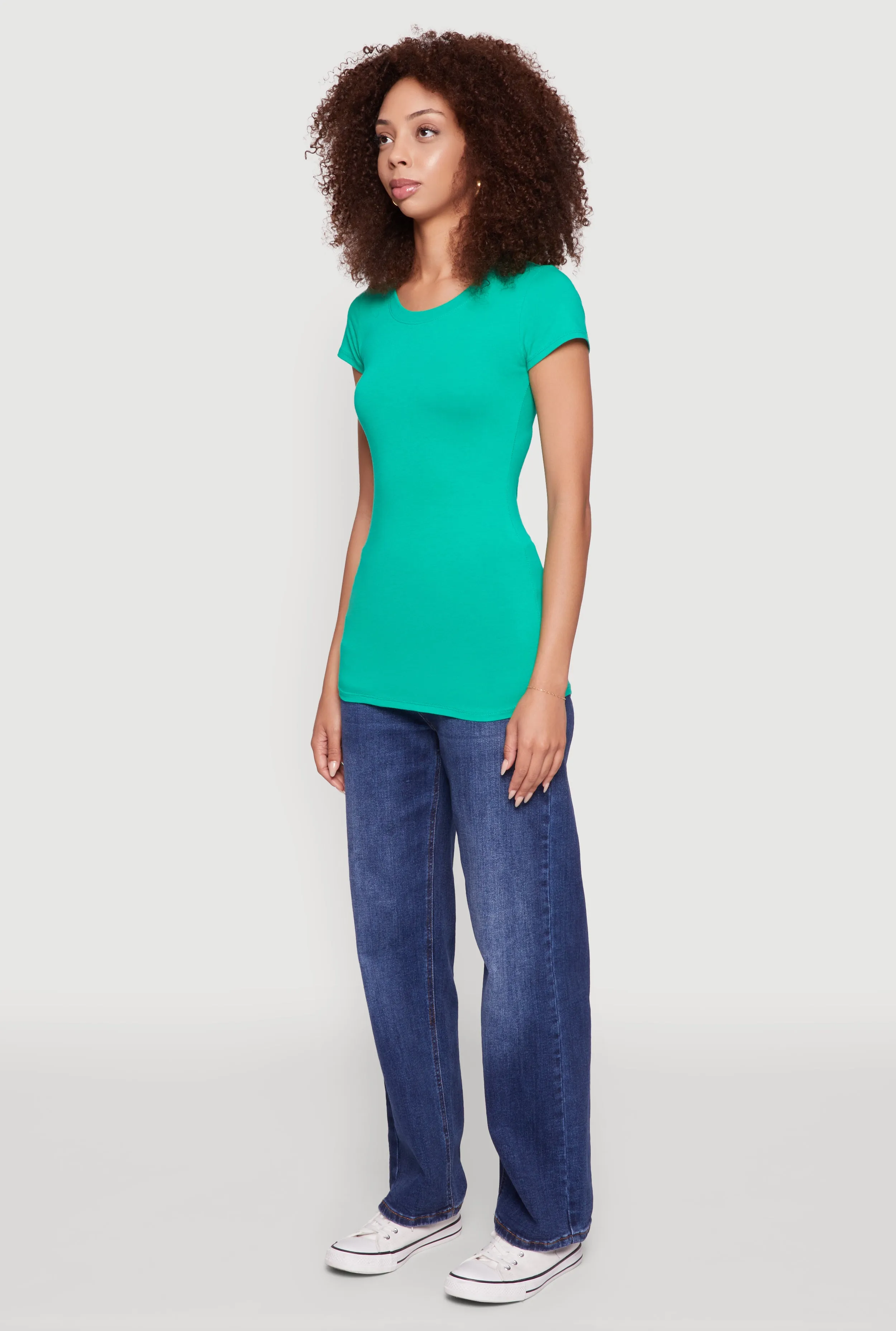 Short Sleeve Scoop Neck Tee sold by Rainbow product image thumbnail 5