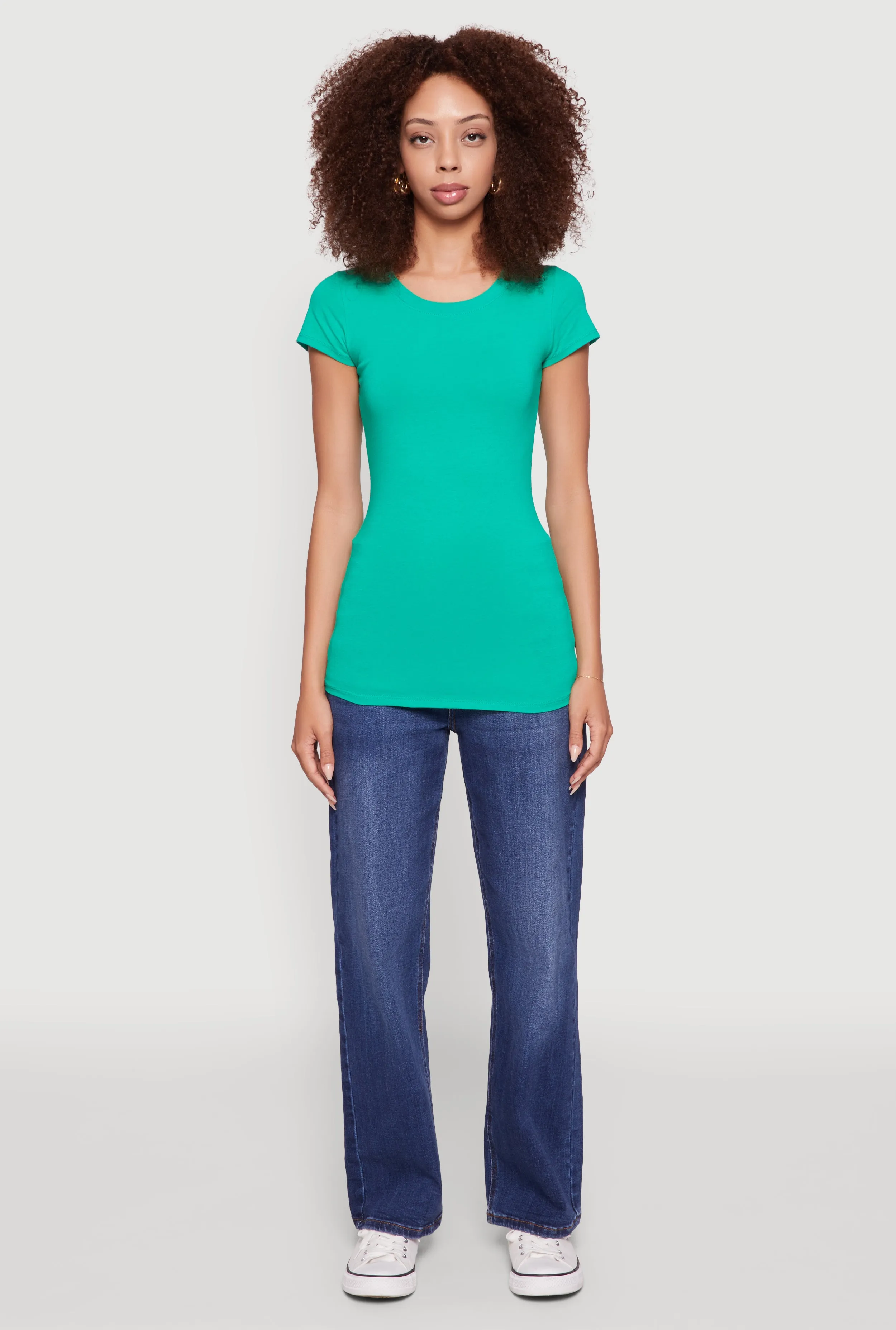 Short Sleeve Scoop Neck Tee sold by Rainbow product image thumbnail 3