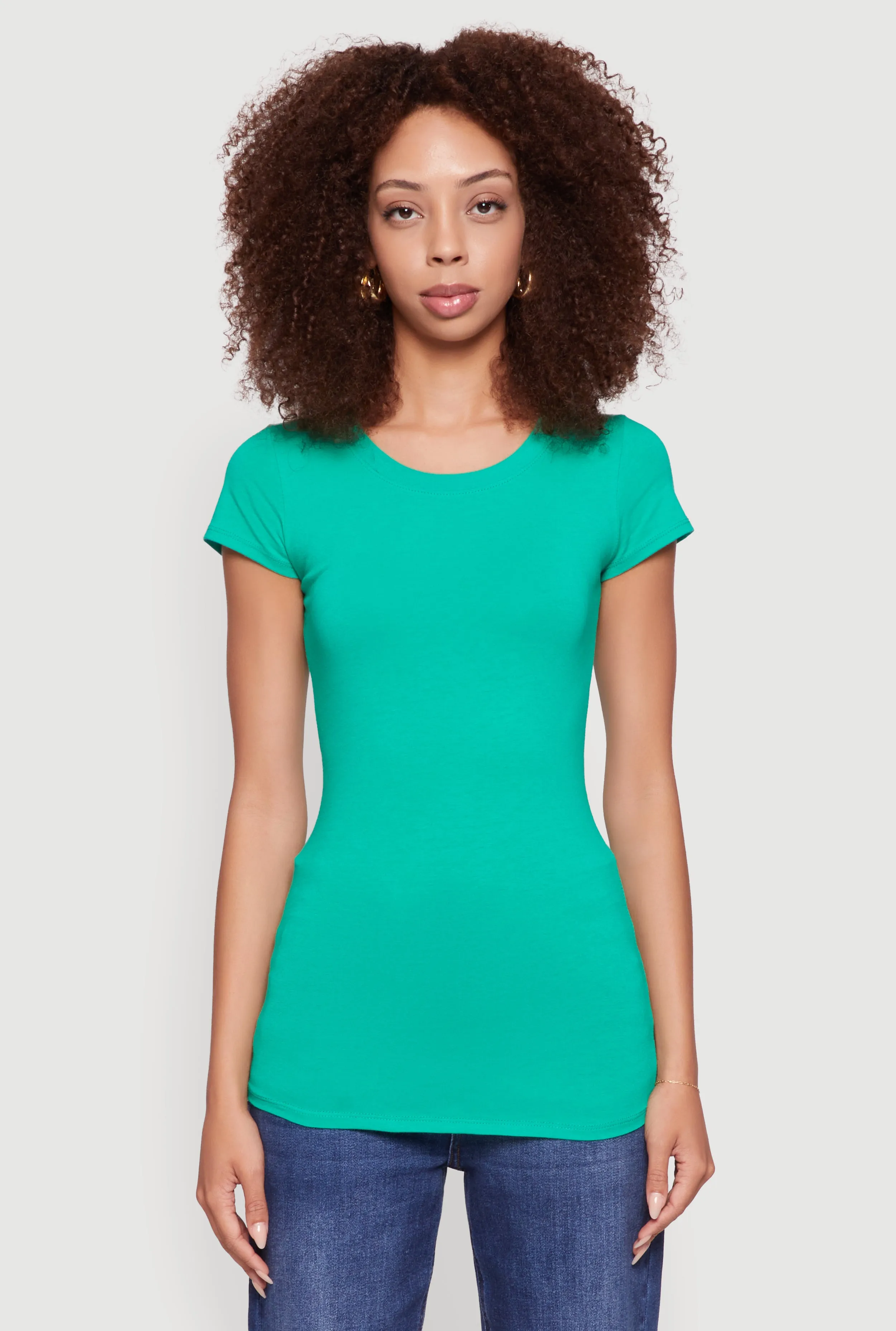 Short Sleeve Scoop Neck Tee sold by Rainbow product image thumbnail 2