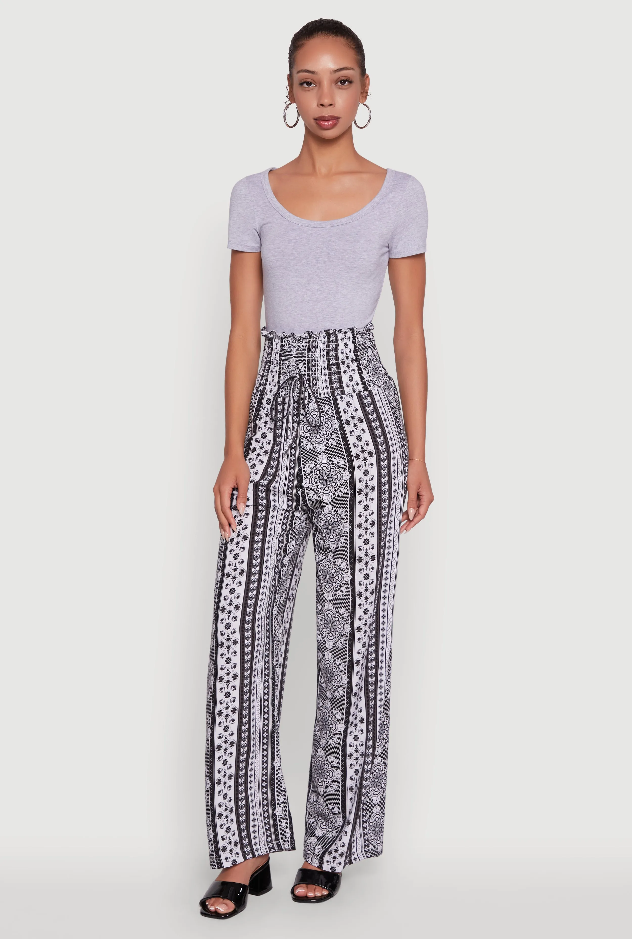 Ambiance Classic Fit Scoop Neck Short Sleeve Cropped Tee sold by Rainbow