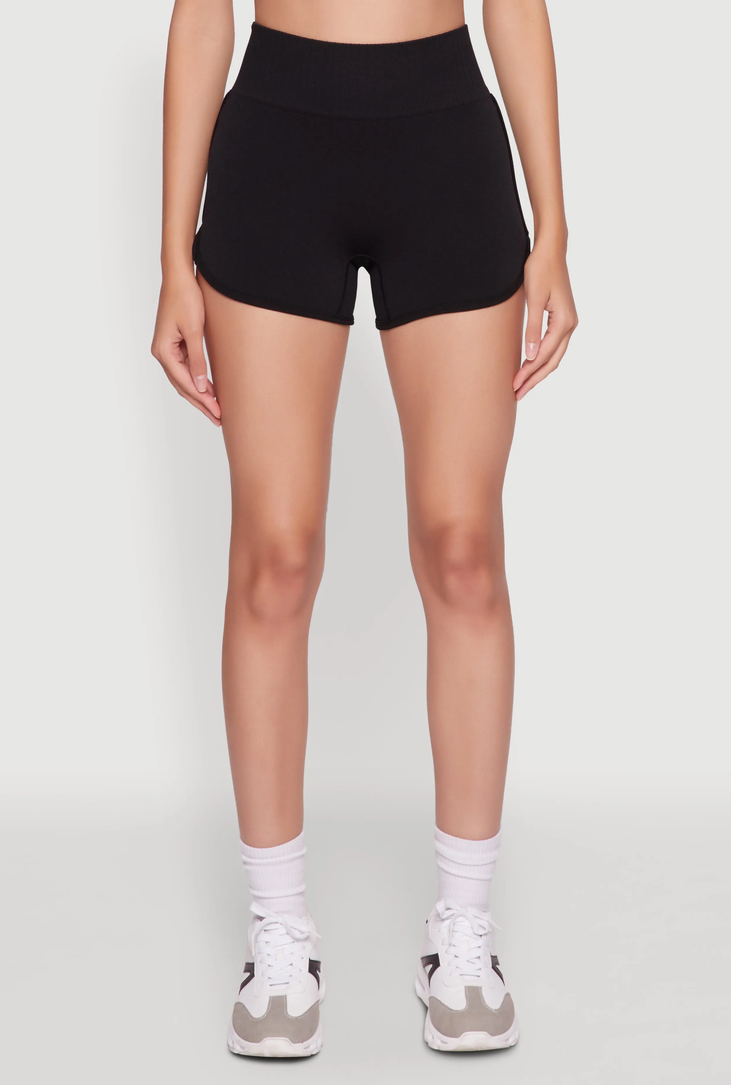 High Waisted Dolphin Shorts for Activewear sold by Rainbow product image thumbnail 5