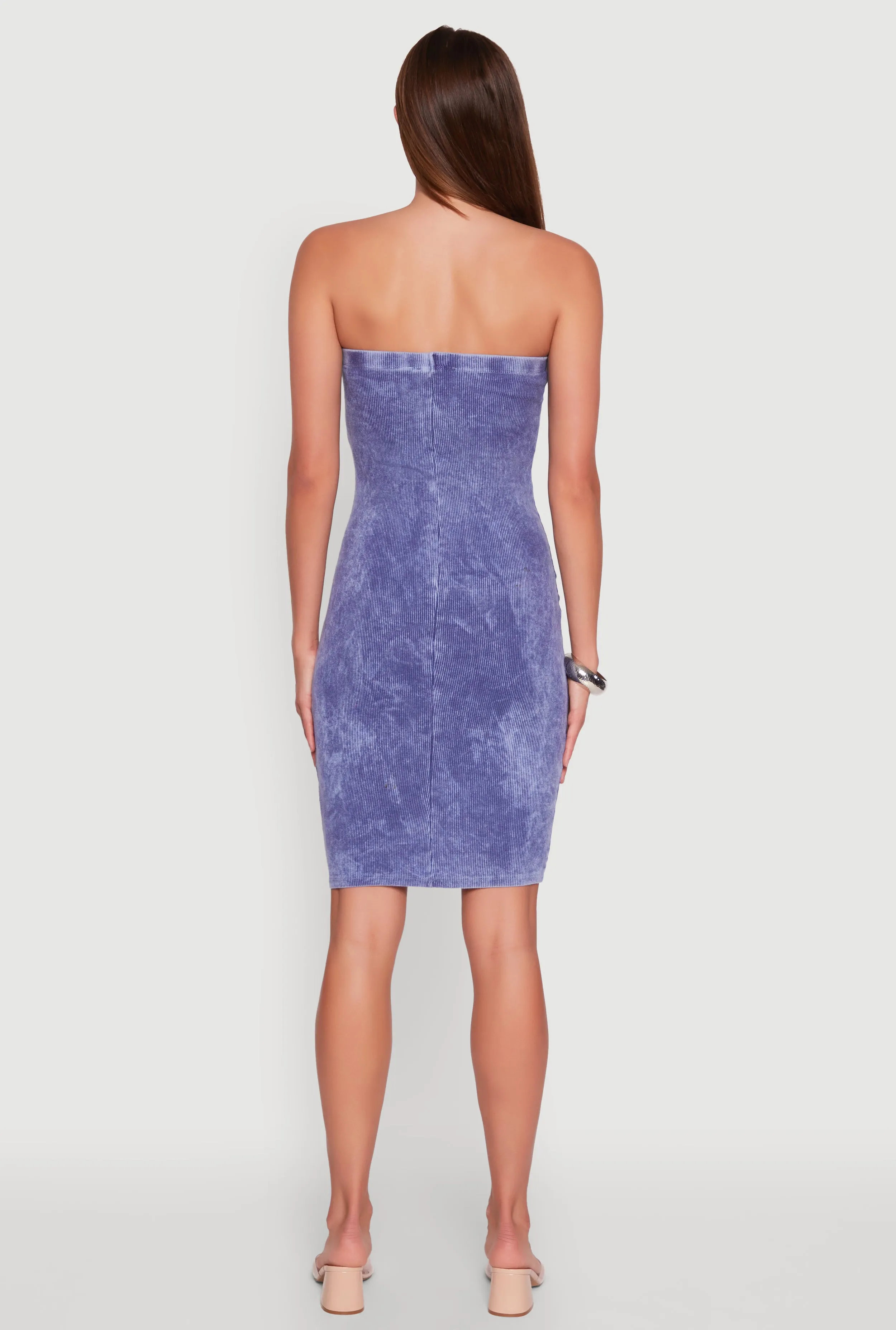 Rib Knit Mineral Wash Tube Dress sold by Rainbow product image thumbnail 5
