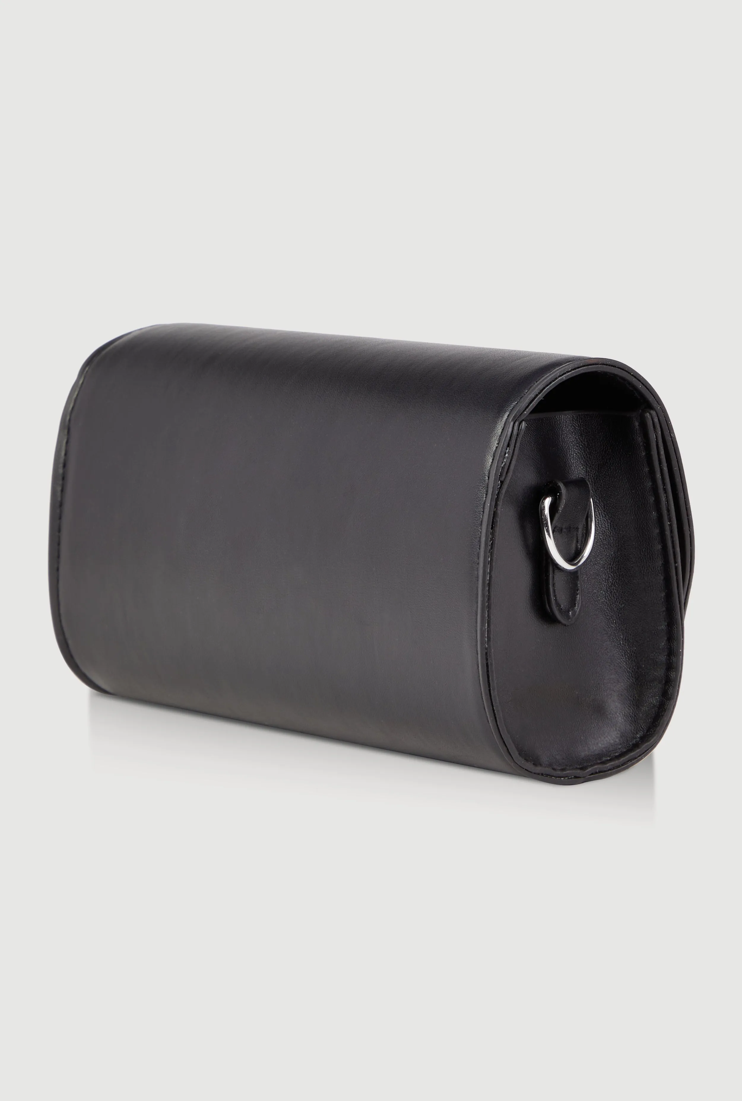 Chic Metallic Detail Faux Leather Crossbody Bag with Removable Strap sold by Rainbow product image thumbnail 3