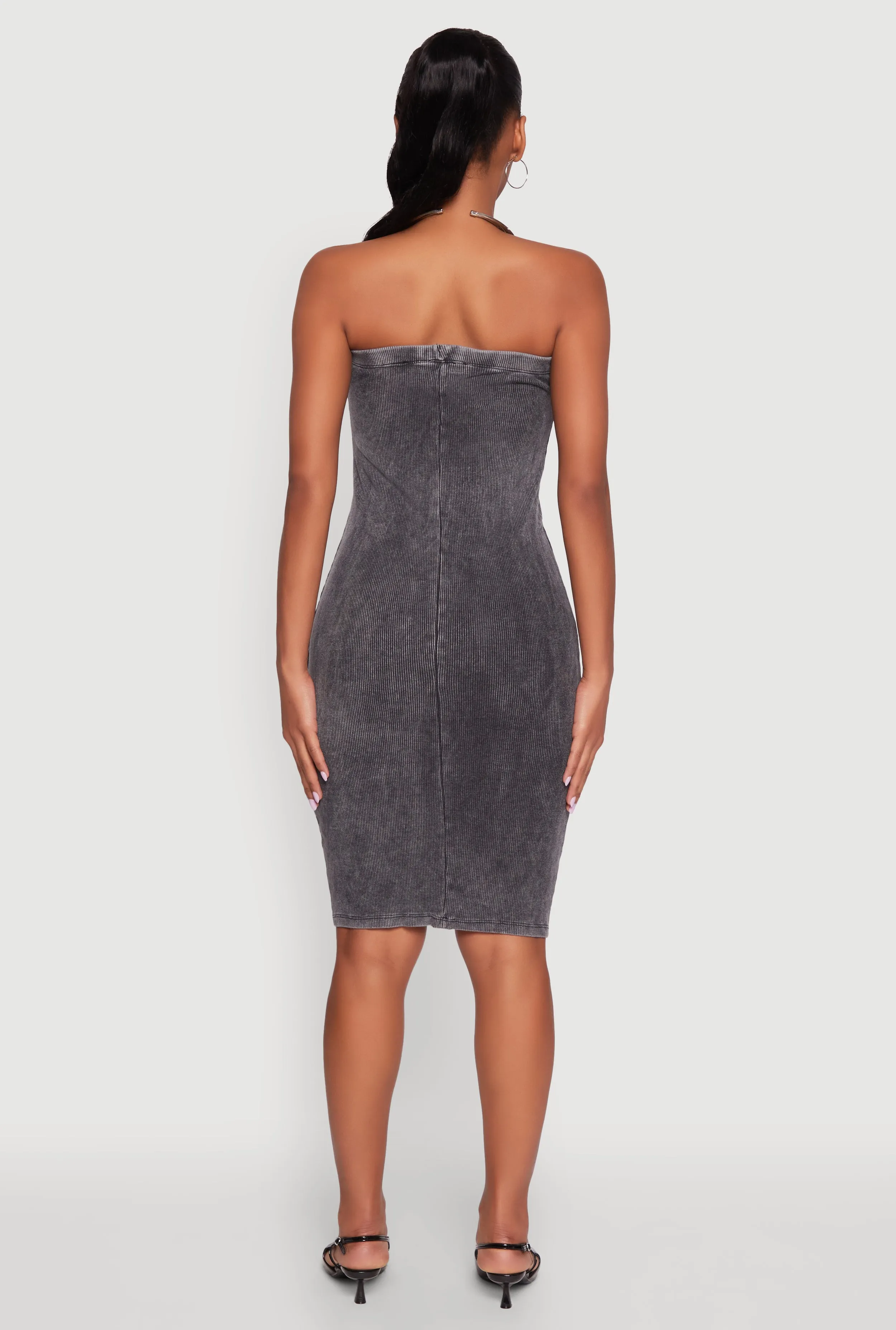 Rib Knit Mineral Wash Tube Dress sold by Rainbow product image thumbnail 5