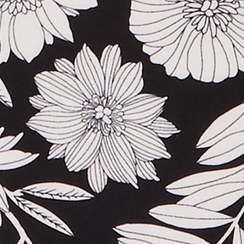 Floral Half Button Front Shirt Dress with Tie Waist Belt sold by Rainbow product image thumbnail 4