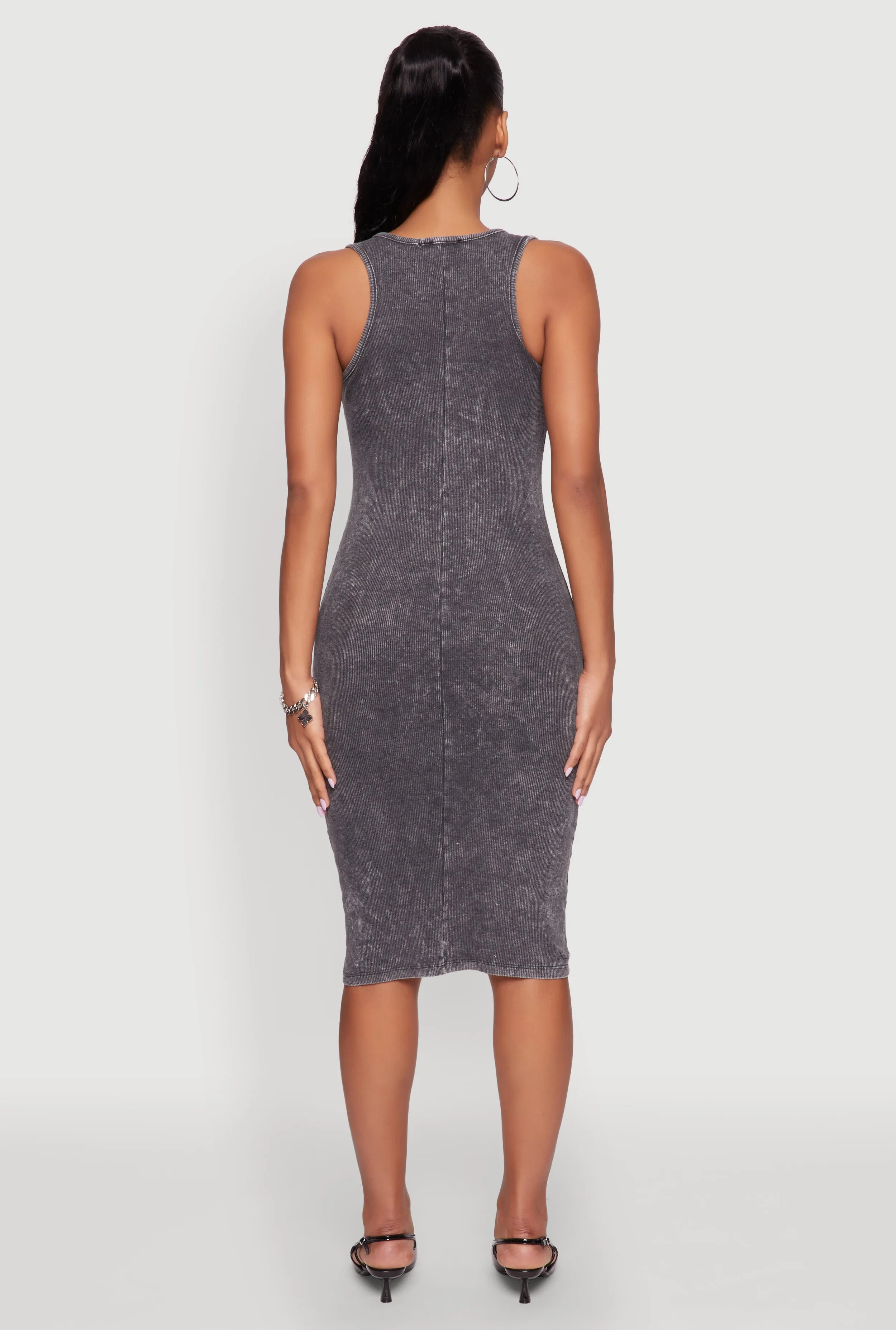 Trendy Mineral Wash Scoop Neck Racerback Tank Dress sold by Rainbow product image thumbnail 5