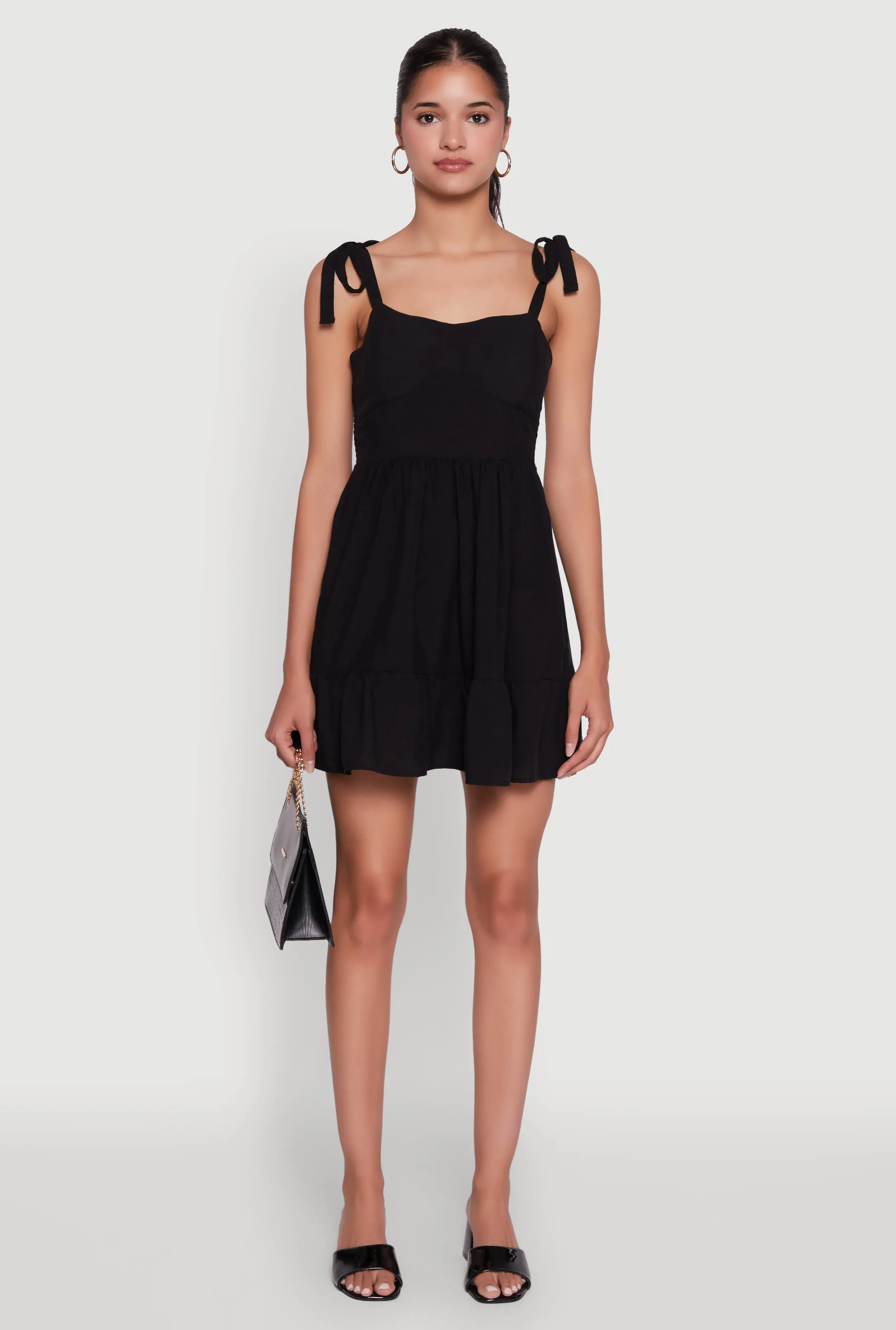 Chic Sundress with Tie Straps and Sweetheart Neckline sold by Rainbow product image thumbnail 2