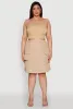 Plus Size Nylon Pull On Utility Skirt with Elastic Waist sold by Rainbow