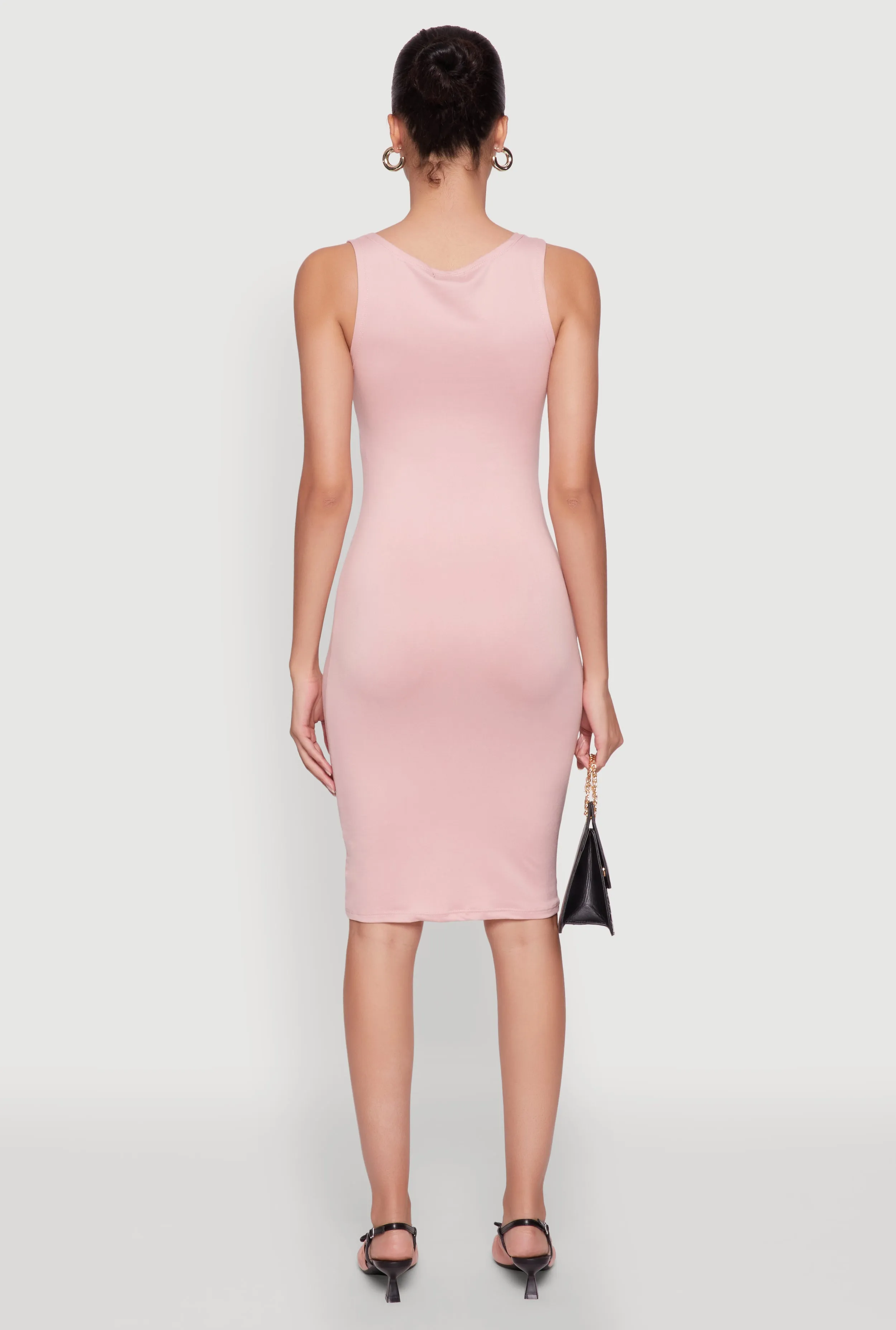 Chic Sleeveless Scoop Neck Midi Tank Dress sold by Rainbow product image thumbnail 5