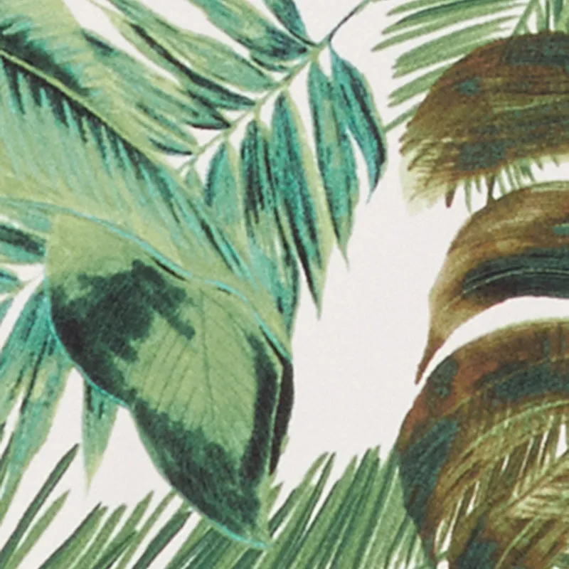 Tropical Leaf Tie Waist Belted Half Button Front Shirt Dress sold by Rainbow product image thumbnail 4