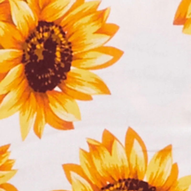 Sunflower Print Sleeveless Romper with Padded Cups sold by Rainbow product image thumbnail 4