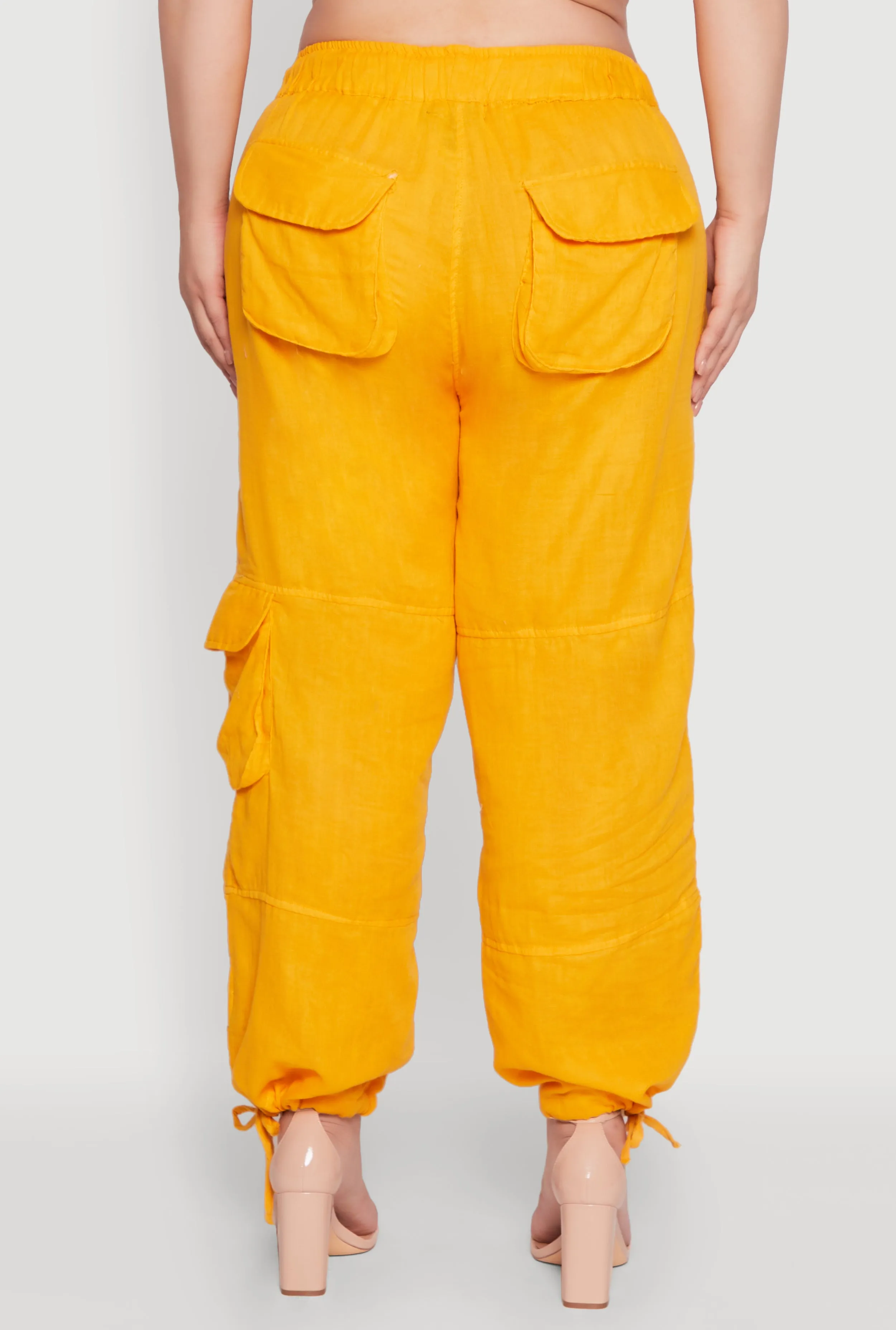 Plus Size Stylish Zip Cargo Pocket Joggers sold by Rainbow product image thumbnail 5