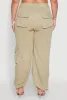 Plus Size Stylish Zip Cargo Pocket Joggers sold by Rainbow