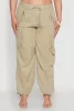 Plus Size Stylish Zip Cargo Pocket Joggers sold by Rainbow