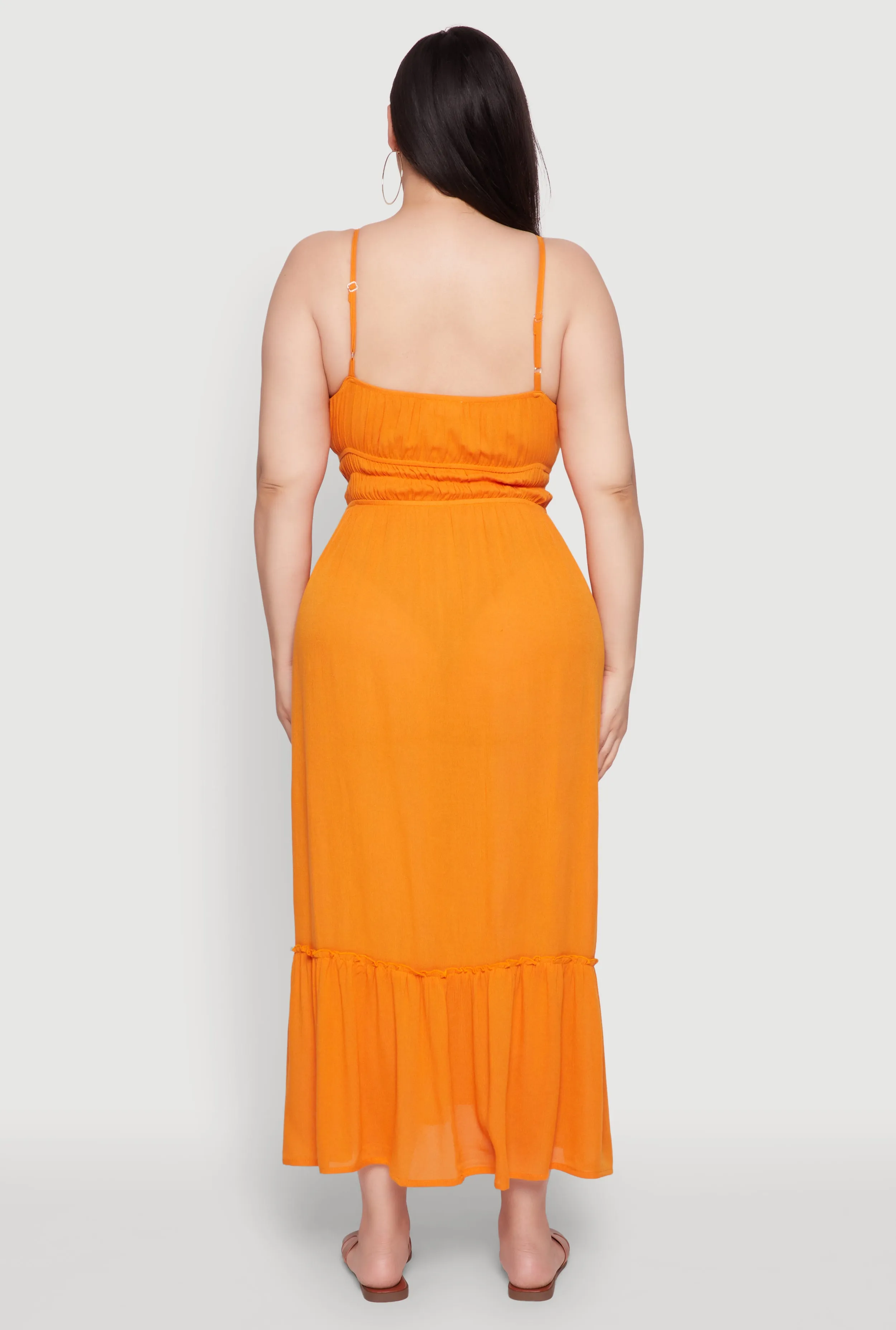 Plus Size Tiered Scoop Neck Maxi Dress sold by Rainbow product image thumbnail 5