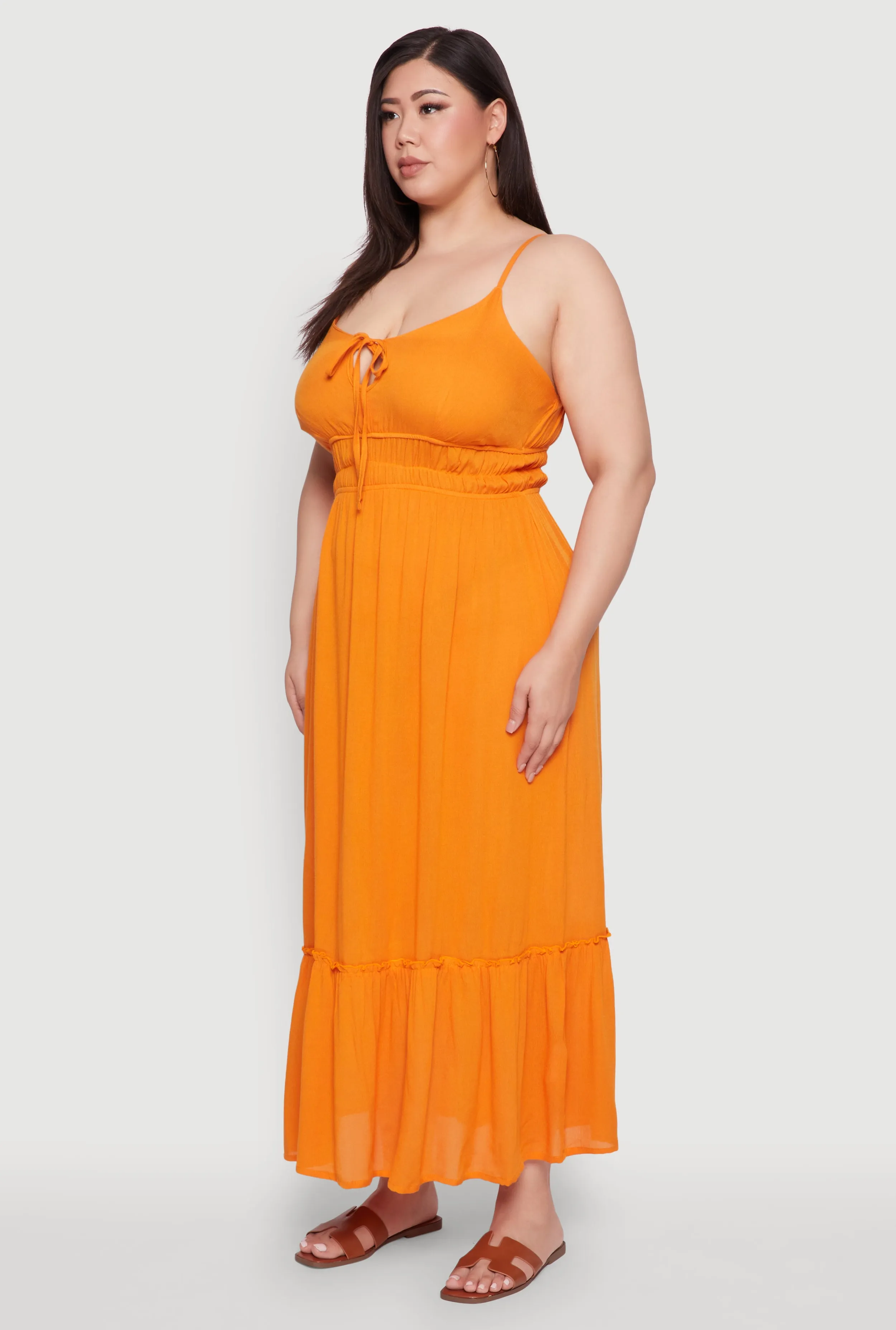 Plus Size Tiered Scoop Neck Maxi Dress sold by Rainbow product image thumbnail 3