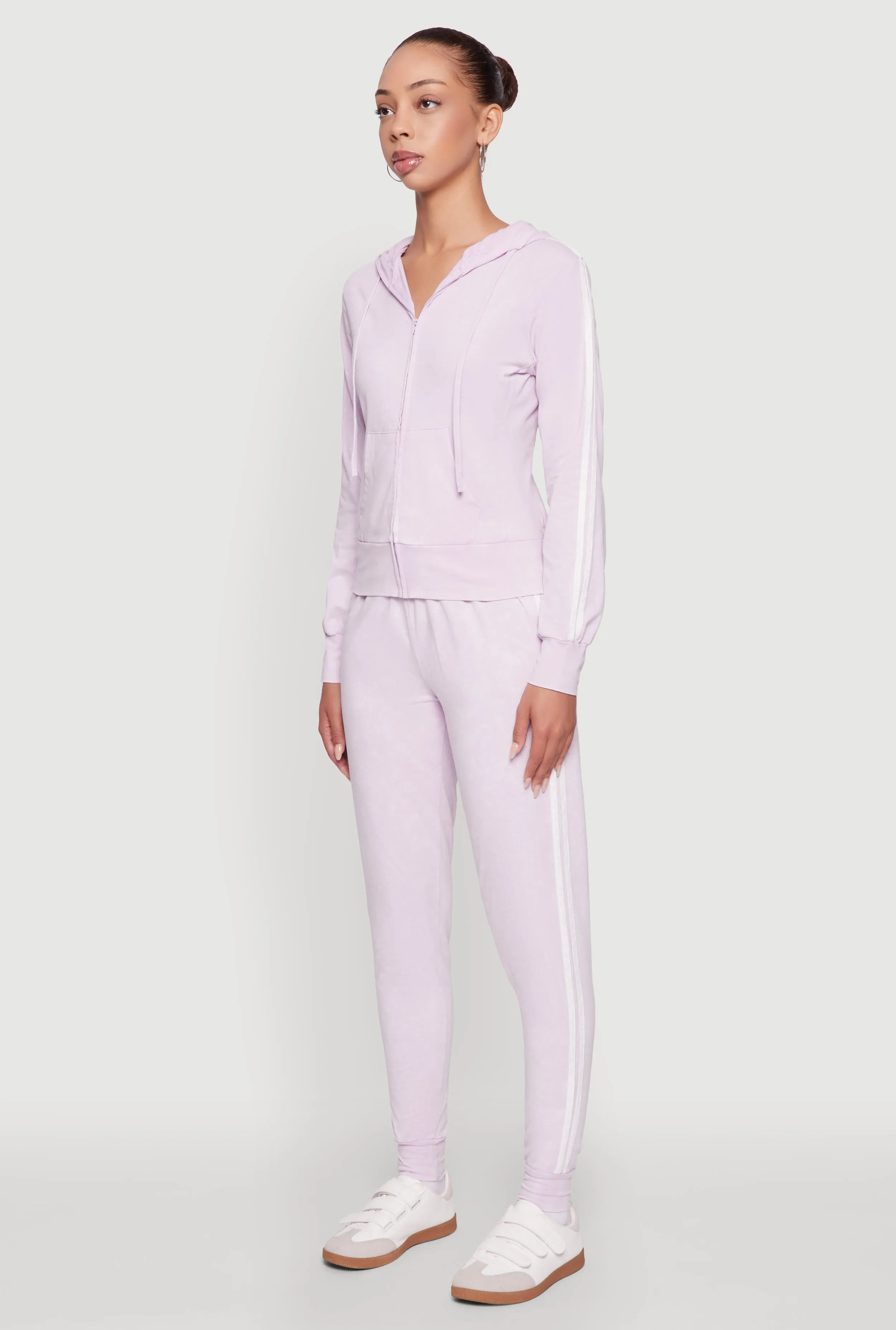 Daisy Mineral Wash Varsity Stripe Hooded Sweatshirt sold by Rainbow product image thumbnail 5