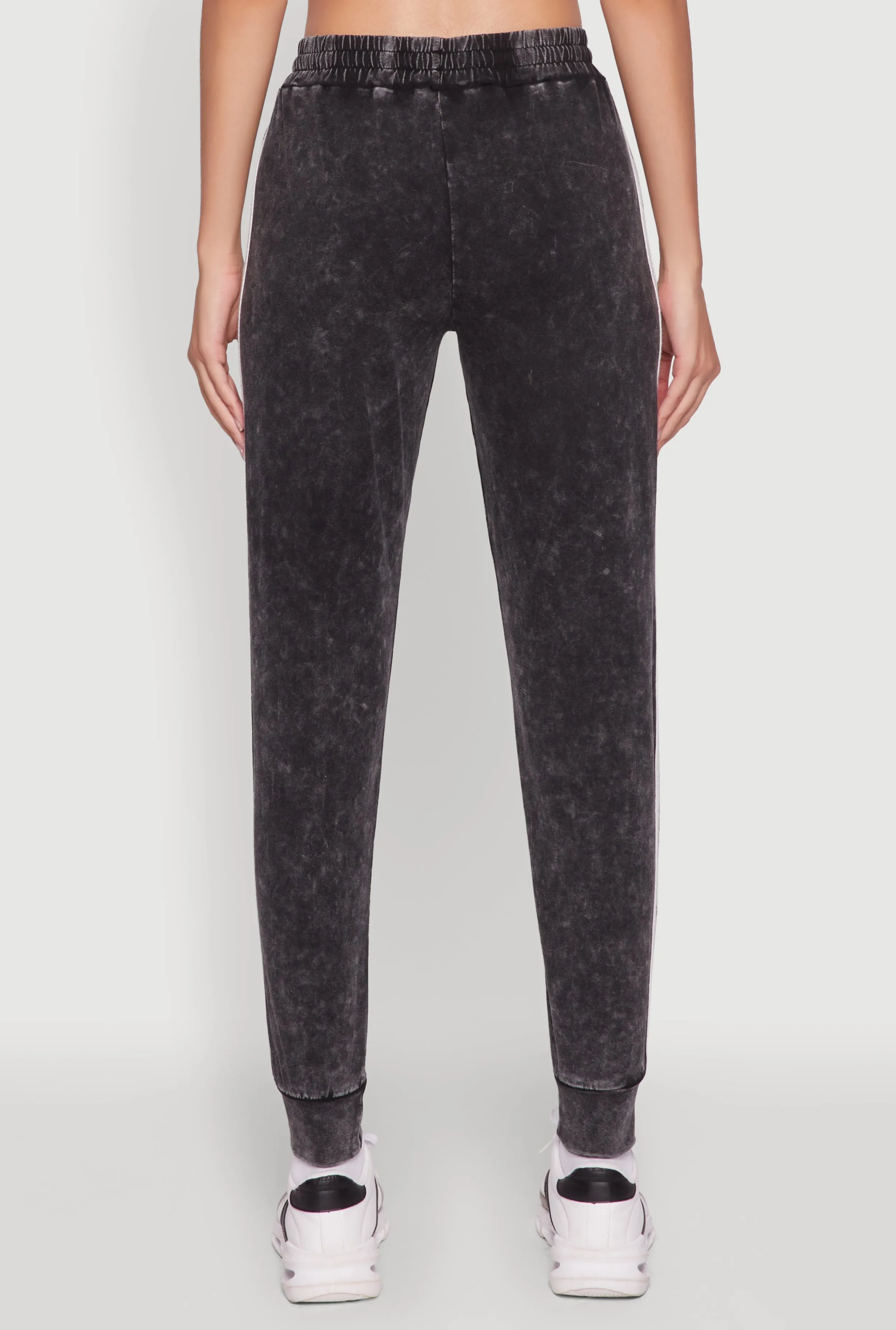 Daisy Mineral Wash Drawstring Waist Varsity Stripe Joggers sold by Rainbow product image thumbnail 5