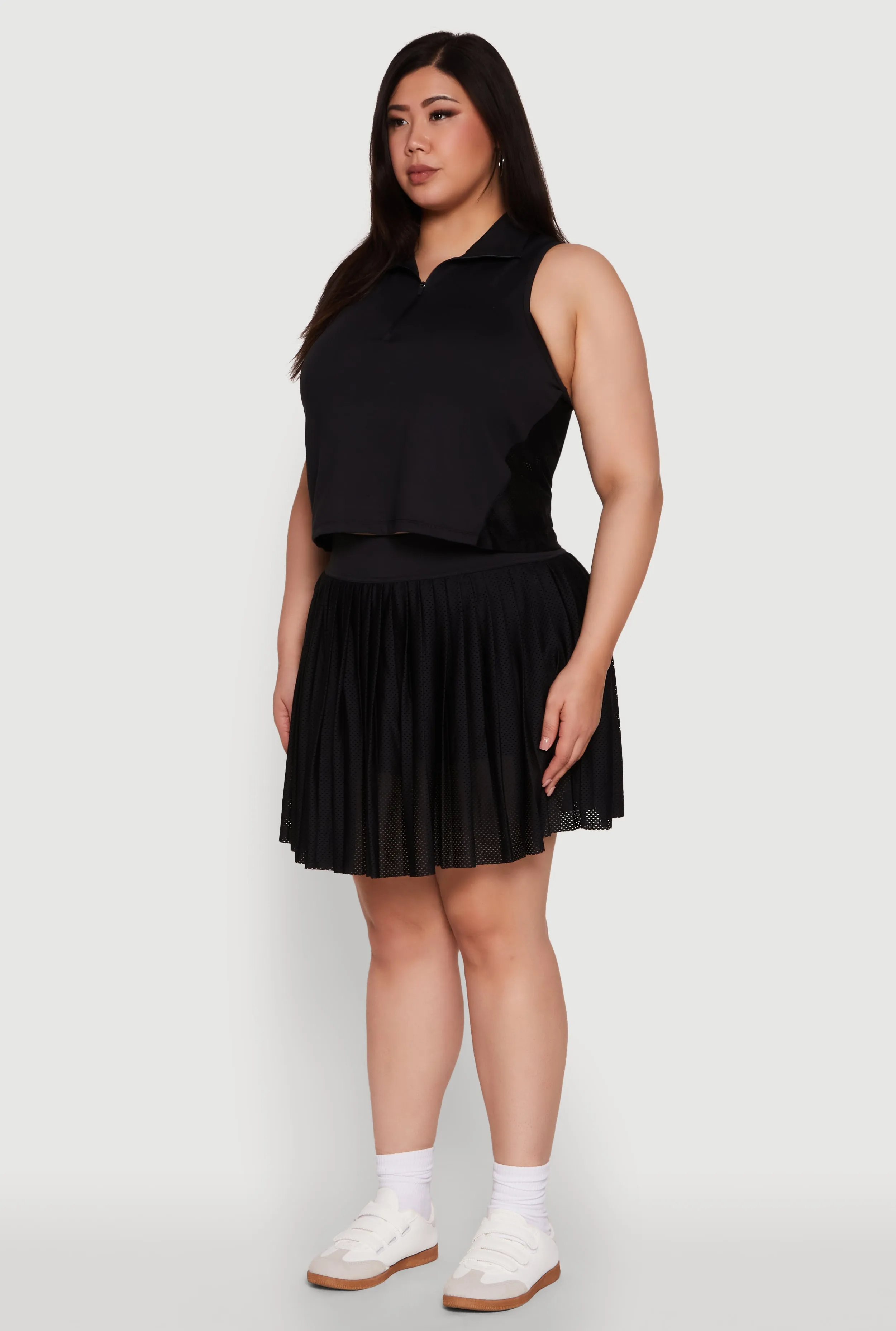 Plus Size Active Racerback Jersey Mesh Back Polo Shirt sold by Rainbow product image thumbnail 5