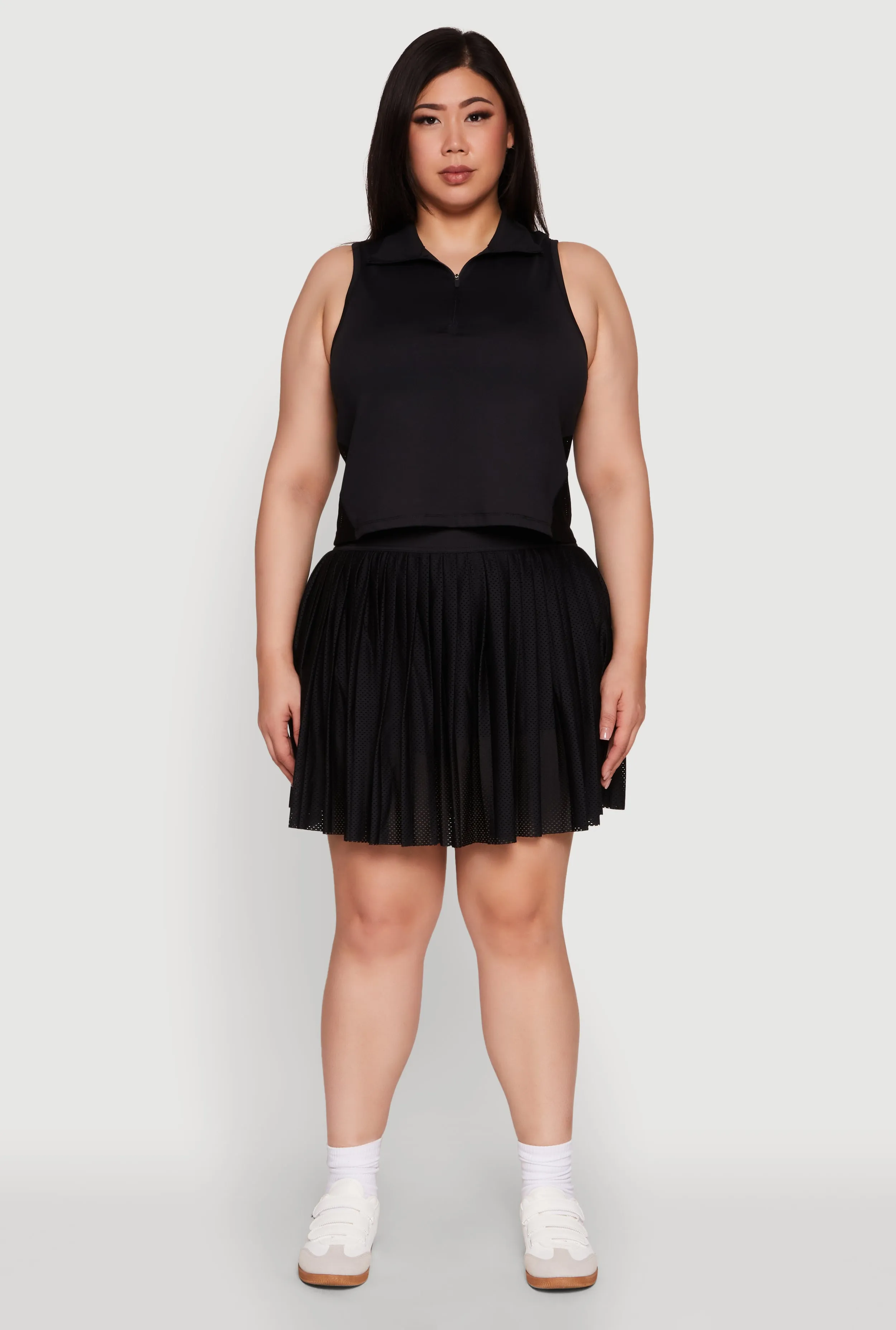 Plus Size Active Racerback Jersey Mesh Back Polo Shirt sold by Rainbow product image thumbnail 2