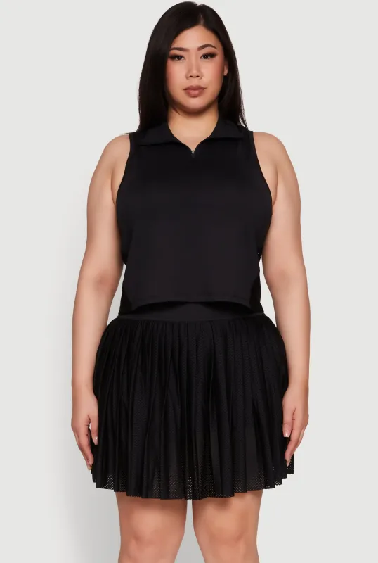 Plus Size Active Racerback Jersey Mesh Back Polo Shirt sold by Rainbow