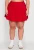 Plus Size Chic High Waisted Mini Pleated Skirt sold by Rainbow