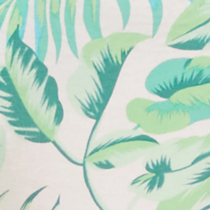 Plus Size Tropical Floral Tie Front Long Sleeve Crop Top sold by Rainbow product image thumbnail 4