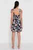 Floral Daisy Print Sleeveless Sundress with Tie Straps sold by Rainbow
