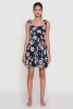 Floral Daisy Print Sleeveless Sundress with Tie Straps sold by Rainbow