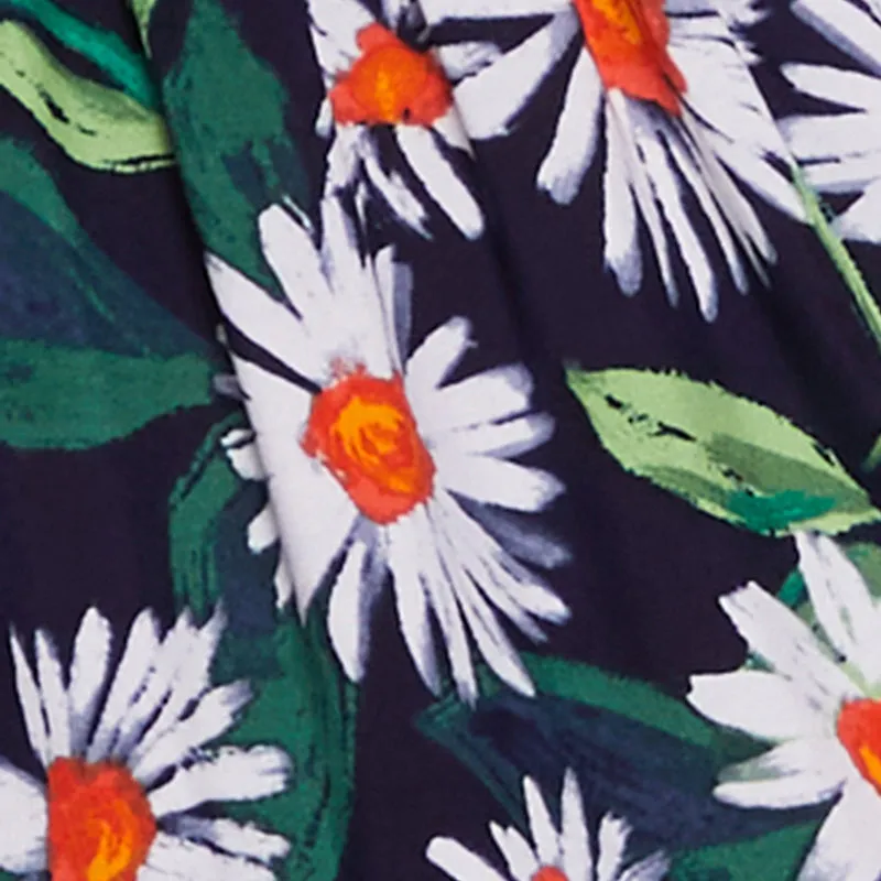 Floral Daisy Print Sleeveless Sundress with Tie Straps sold by Rainbow product image thumbnail 4