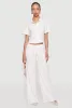 Haute Monde Textured Knit Drawstring Waist Wide Leg Pants sold by Rainbow