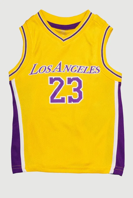 Little Boys Graphic Basketball Jersey sold by Rainbow