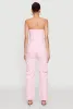 Daisy Denim Strapless Flare Jumpsuit with Cargo Pockets sold by Rainbow