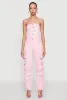 Daisy Denim Strapless Flare Jumpsuit with Cargo Pockets sold by Rainbow