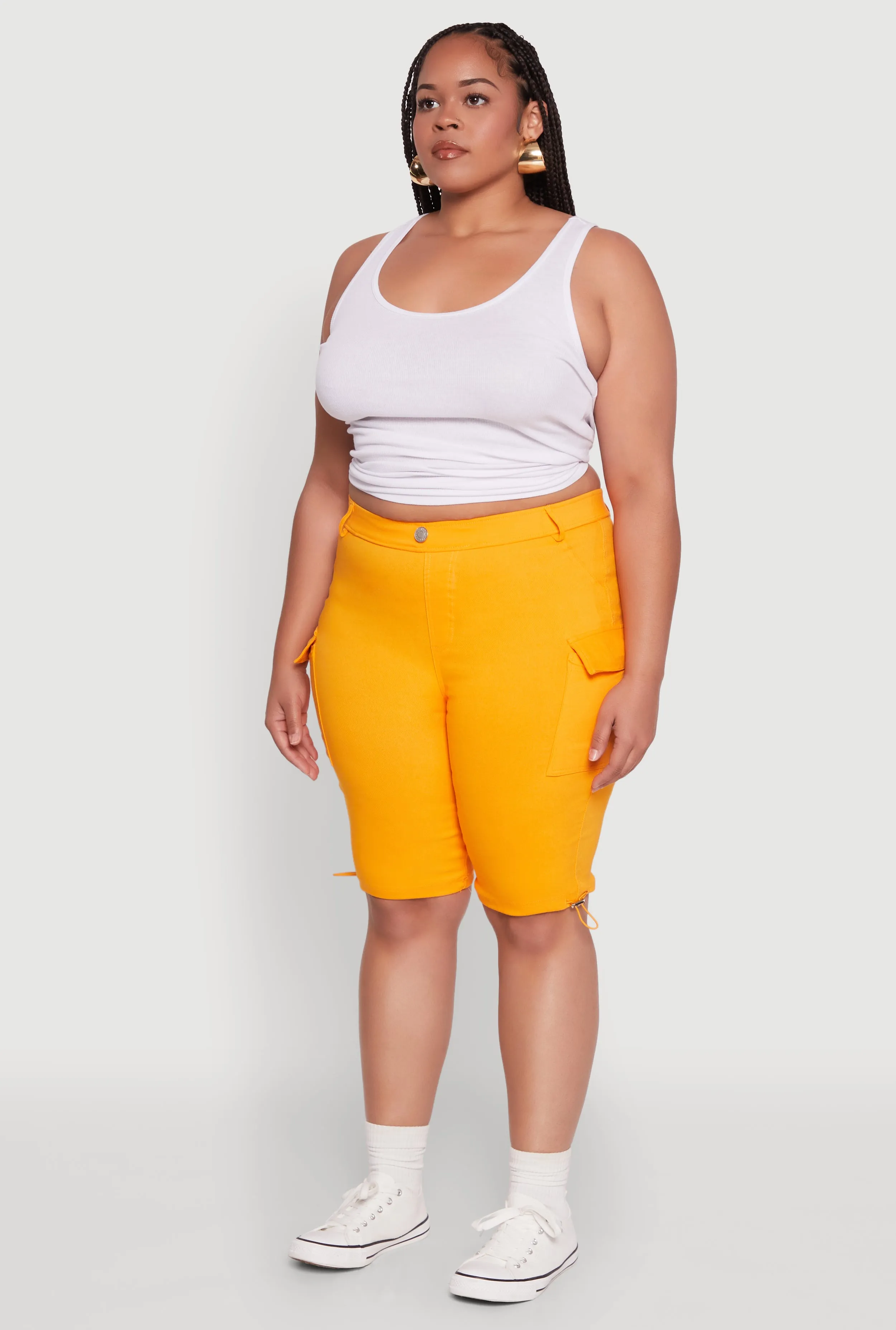 Plus Size Hyperstretch Bermuda Shorts with Cargo Pockets sold by Rainbow product image thumbnail 3