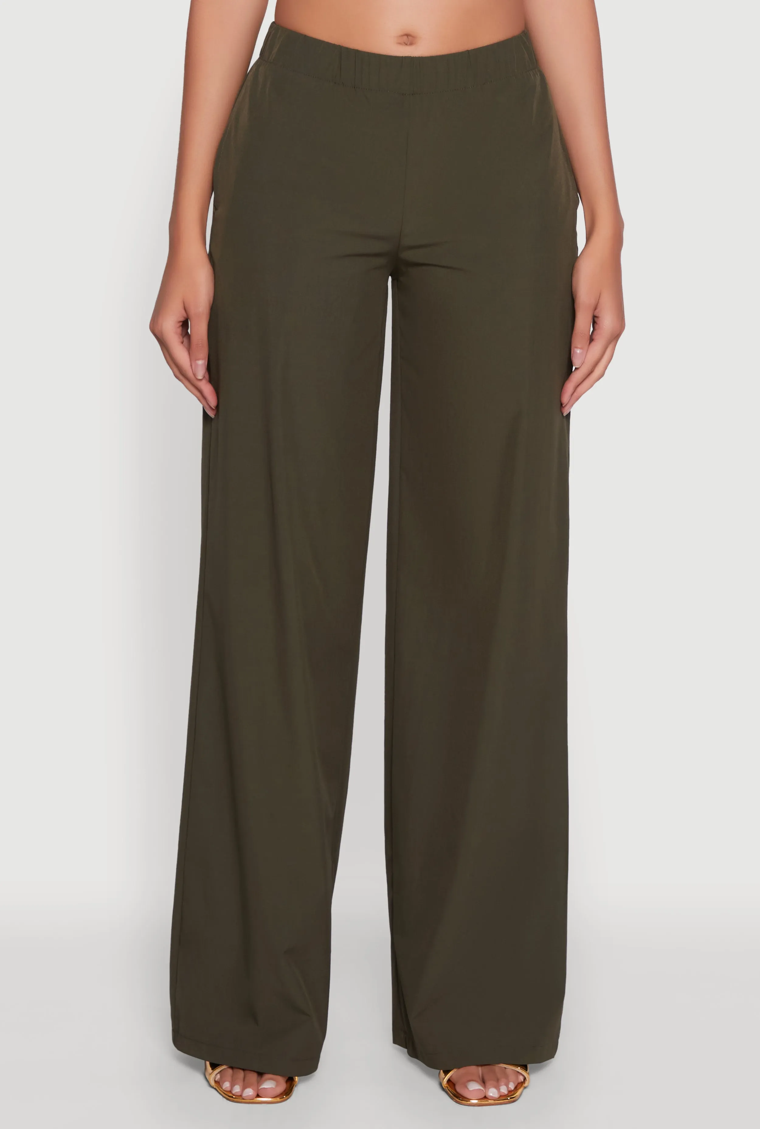 Daisy Nylon High Waisted Wide Leg Pants sold by Rainbow product image thumbnail 3